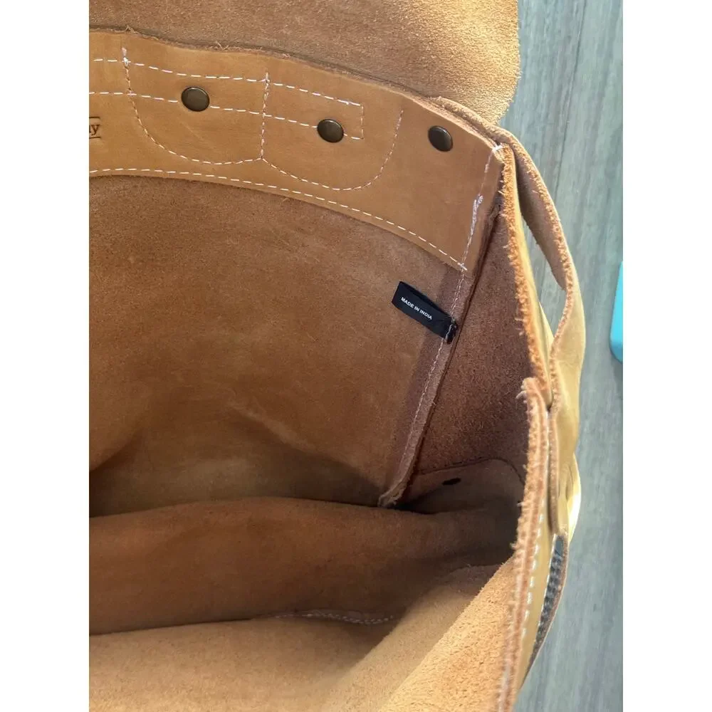 J. Peterman Company Leather Flap Tote/Messenger Bag